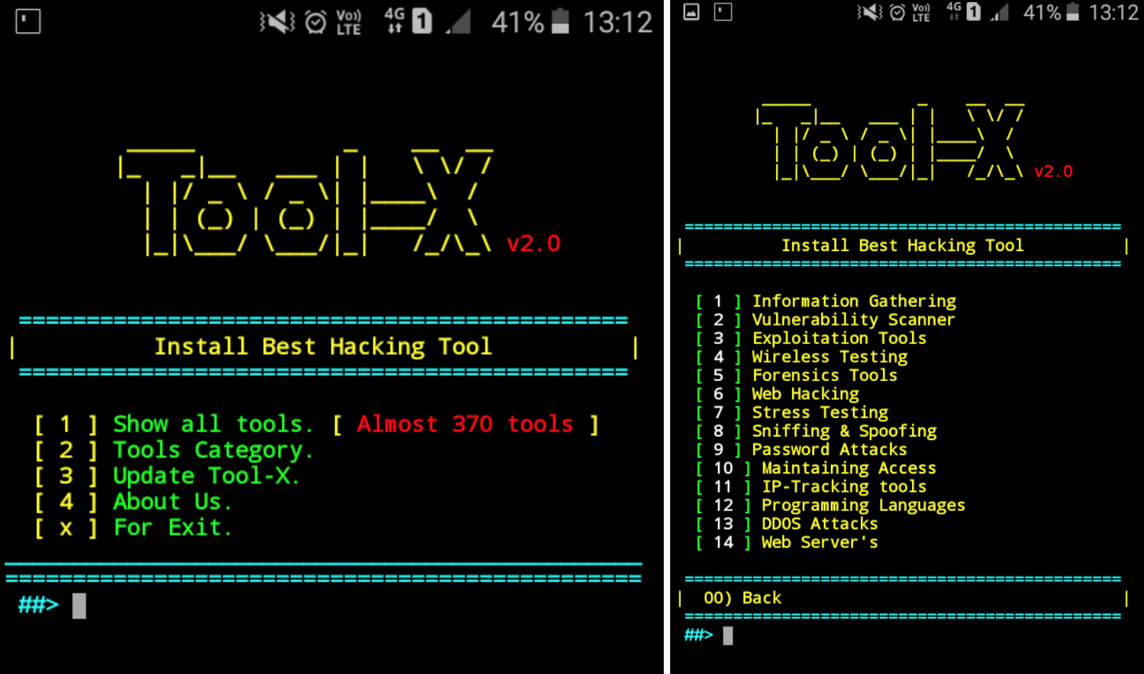Tool-X is Kali Linux hacking tools installer for Termux and linux system