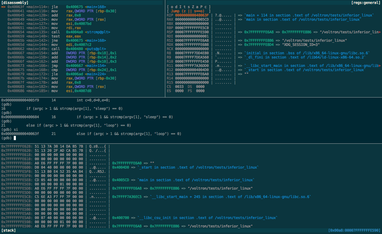 linux disassembler debugger
