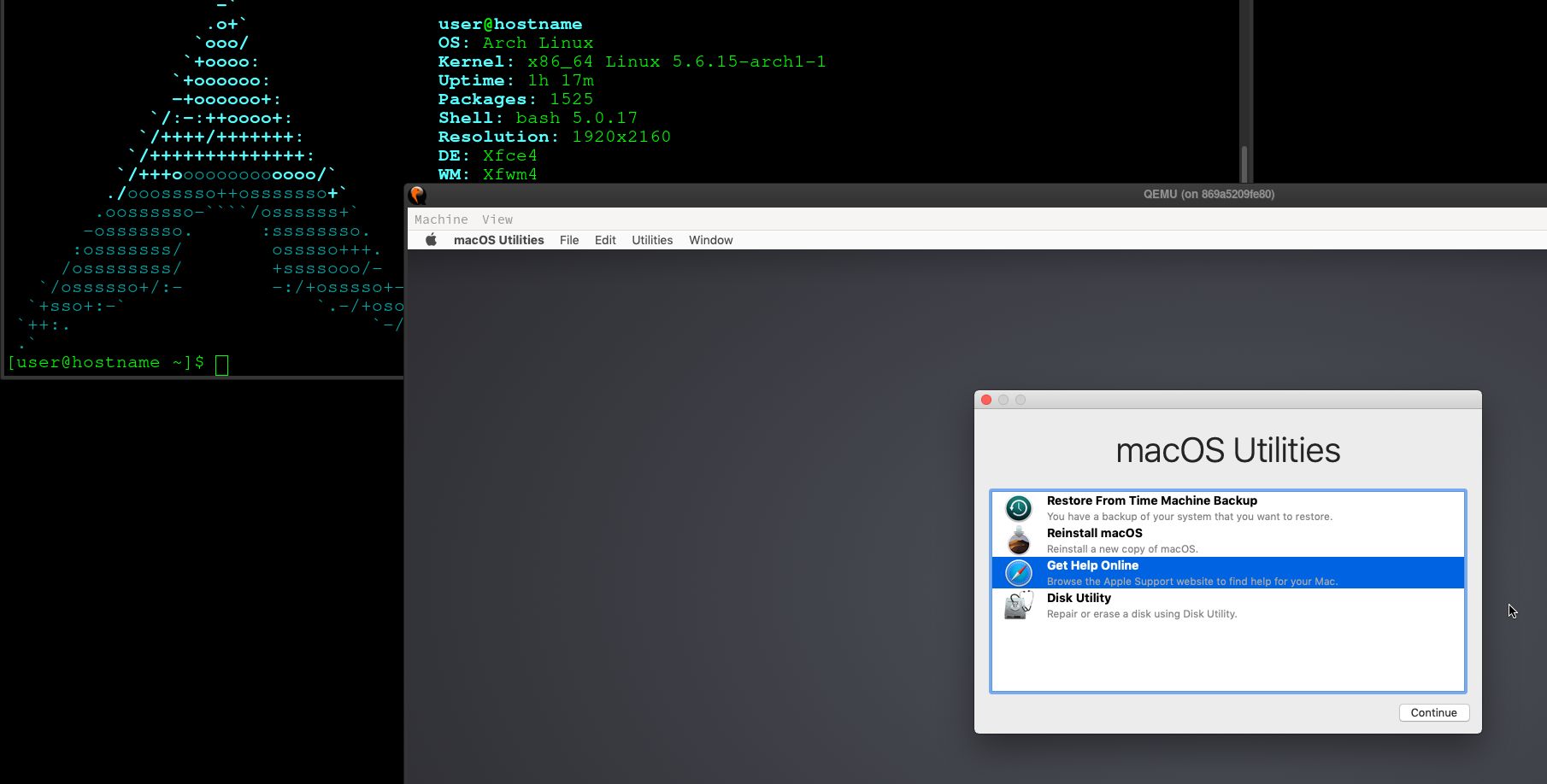 running docker image docker for mac